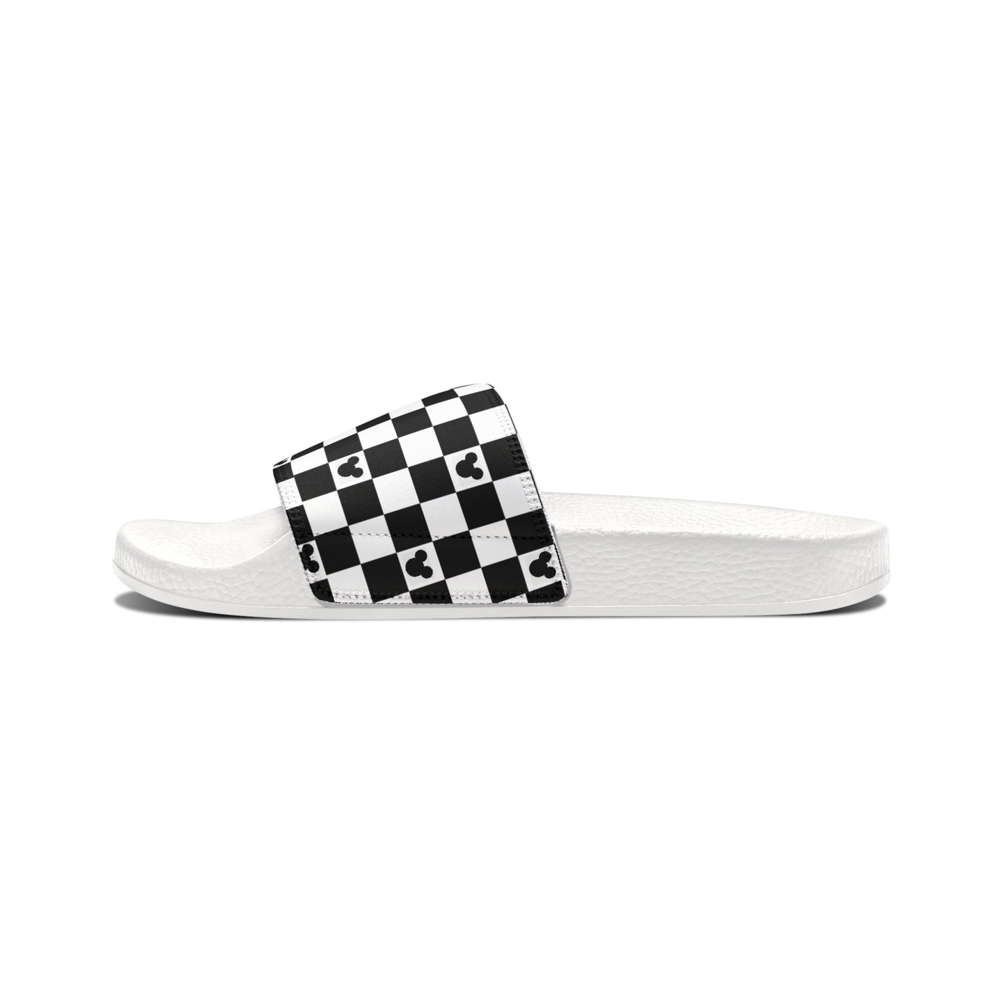 Mickey Mouse Checkerboard Slide Sandals