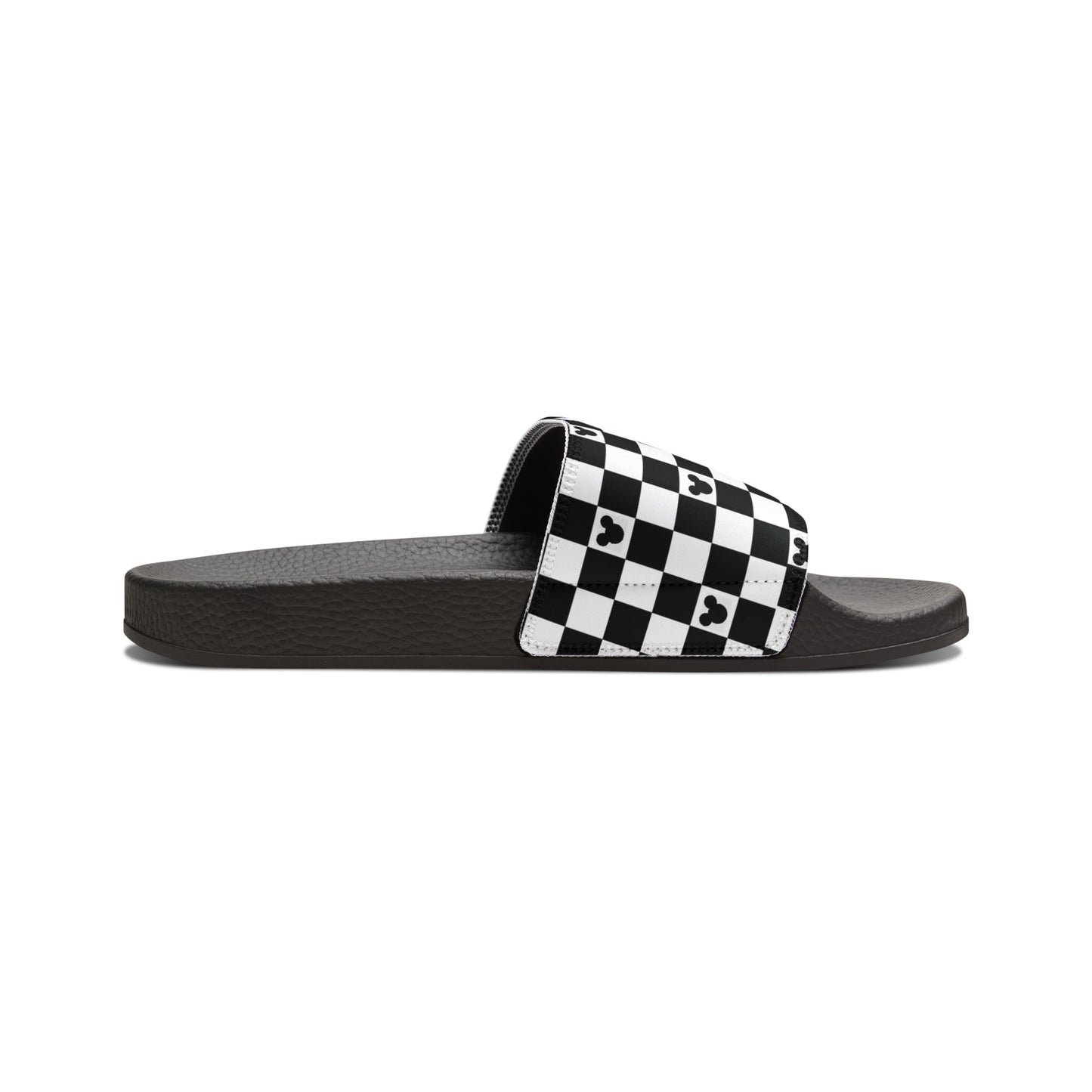 Mickey Mouse Checkerboard Slide Sandals