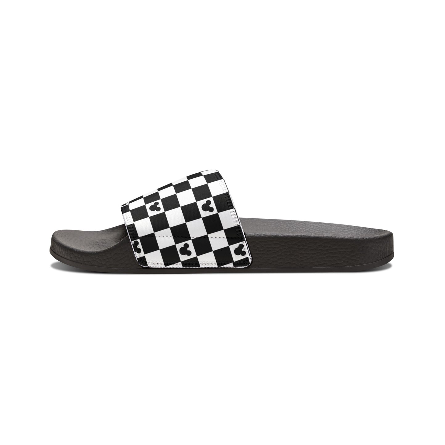 Mickey Mouse Checkerboard Slide Sandals