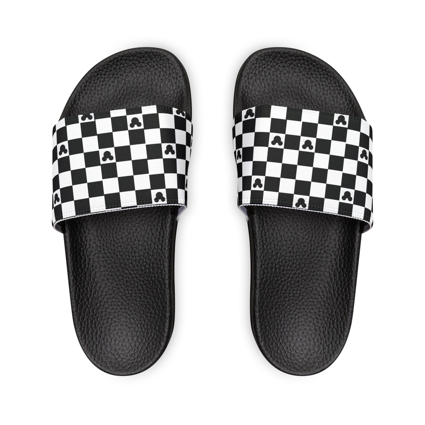 Mickey Mouse Checkerboard Slide Sandals