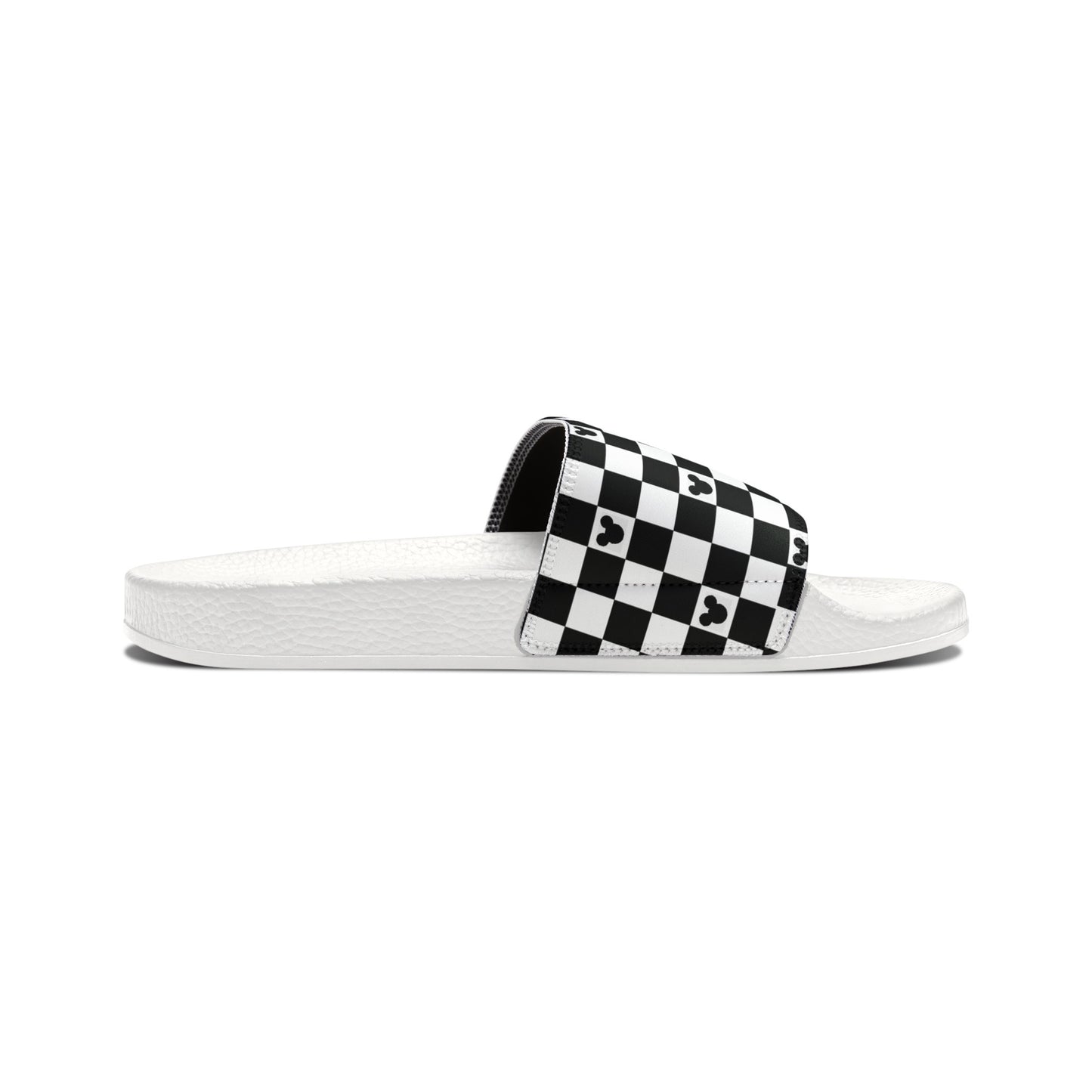Mickey Mouse Checkerboard Slide Sandals
