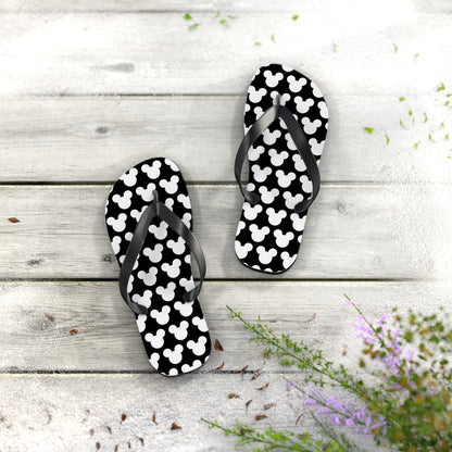 Mickey Mouse Pattern Flip Flops