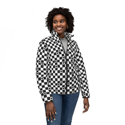 Disney Checkerboard Women's Puffer Jacket