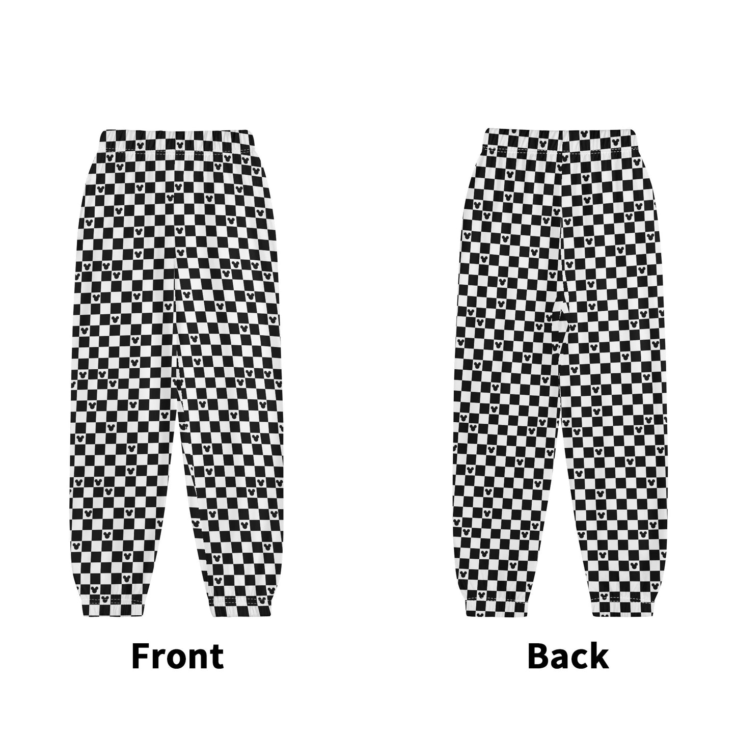 Kids’ Mickey Mouse Checkerboard Disney Jogger Pants