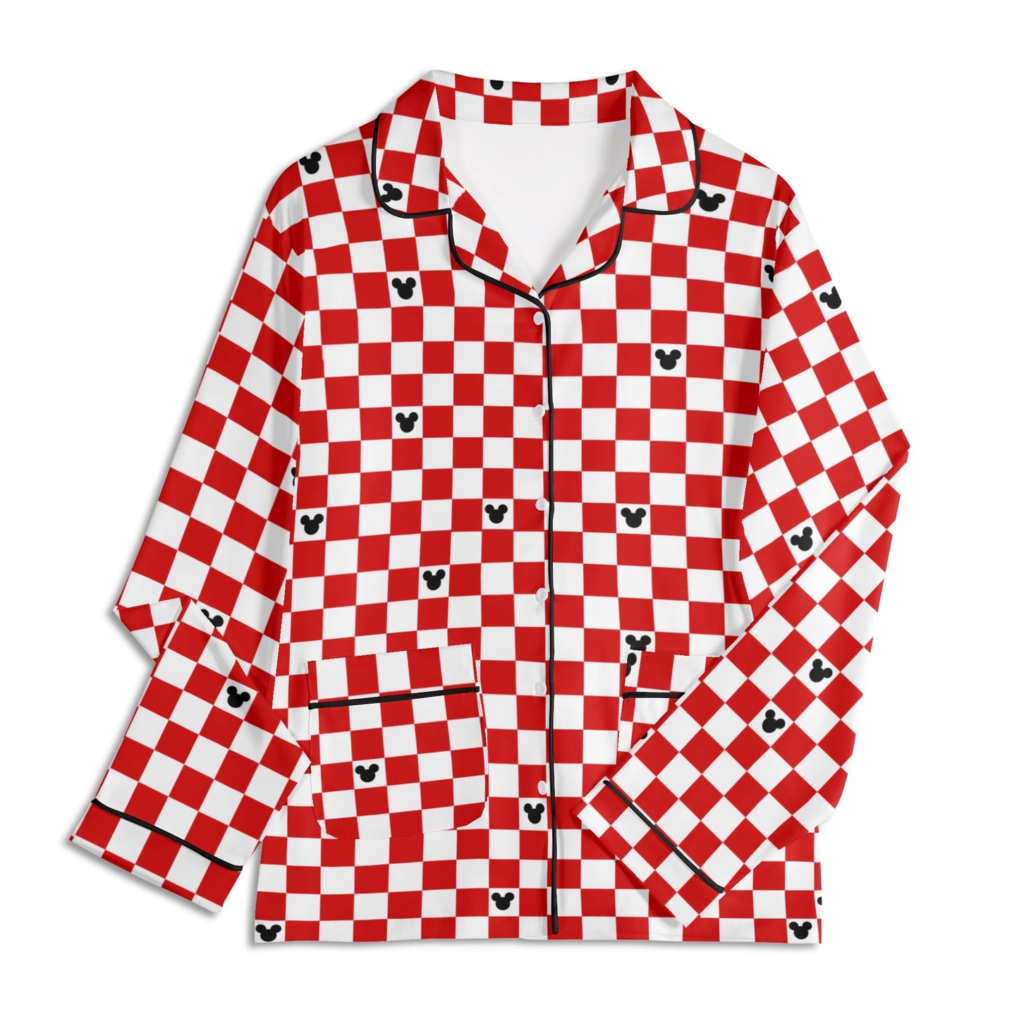 Adult Red & White Checkerboard Family Matching Christmas Pajamas