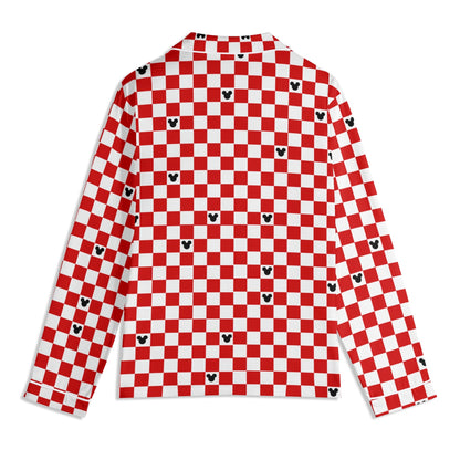 Adult Red & White Checkerboard Family Matching Christmas Pajamas