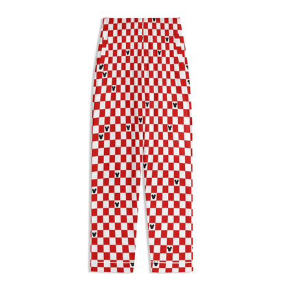 Adult Red & White Checkerboard Family Matching Christmas Pajamas