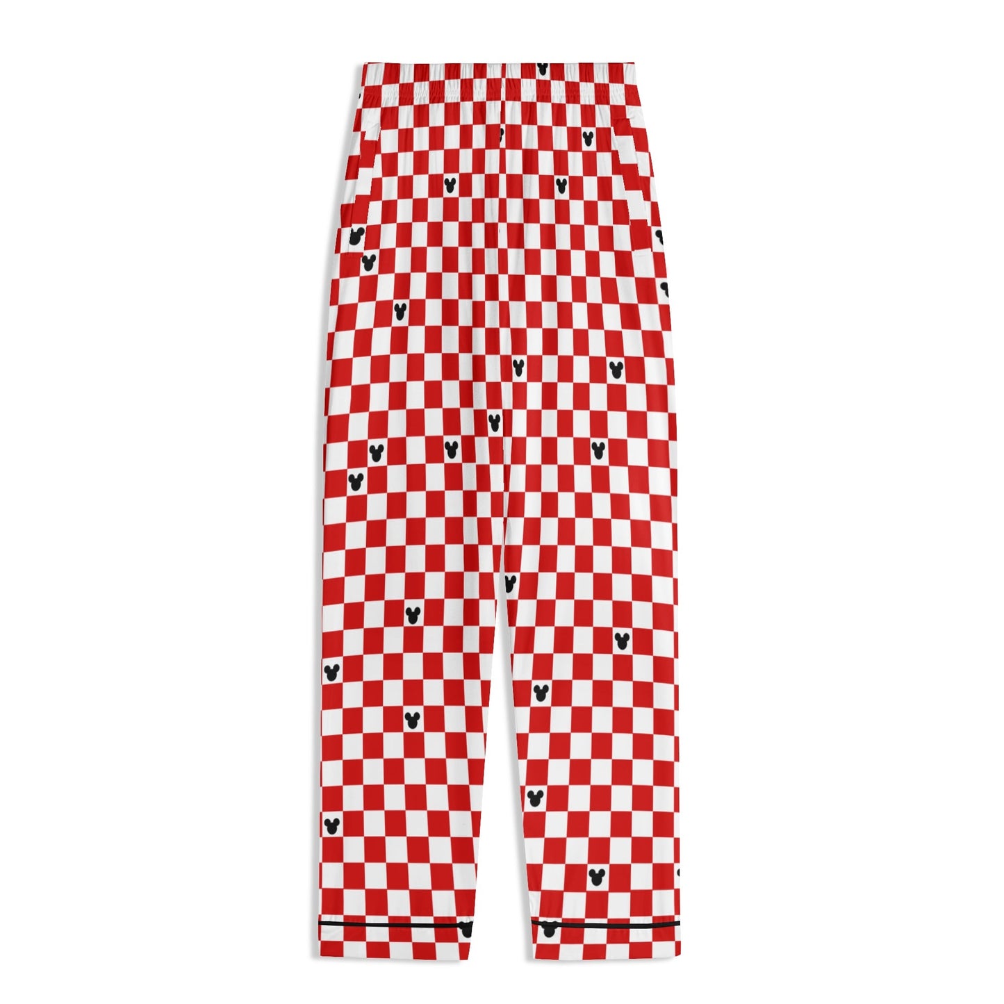 Adult Red & White Checkerboard Family Matching Christmas Pajamas