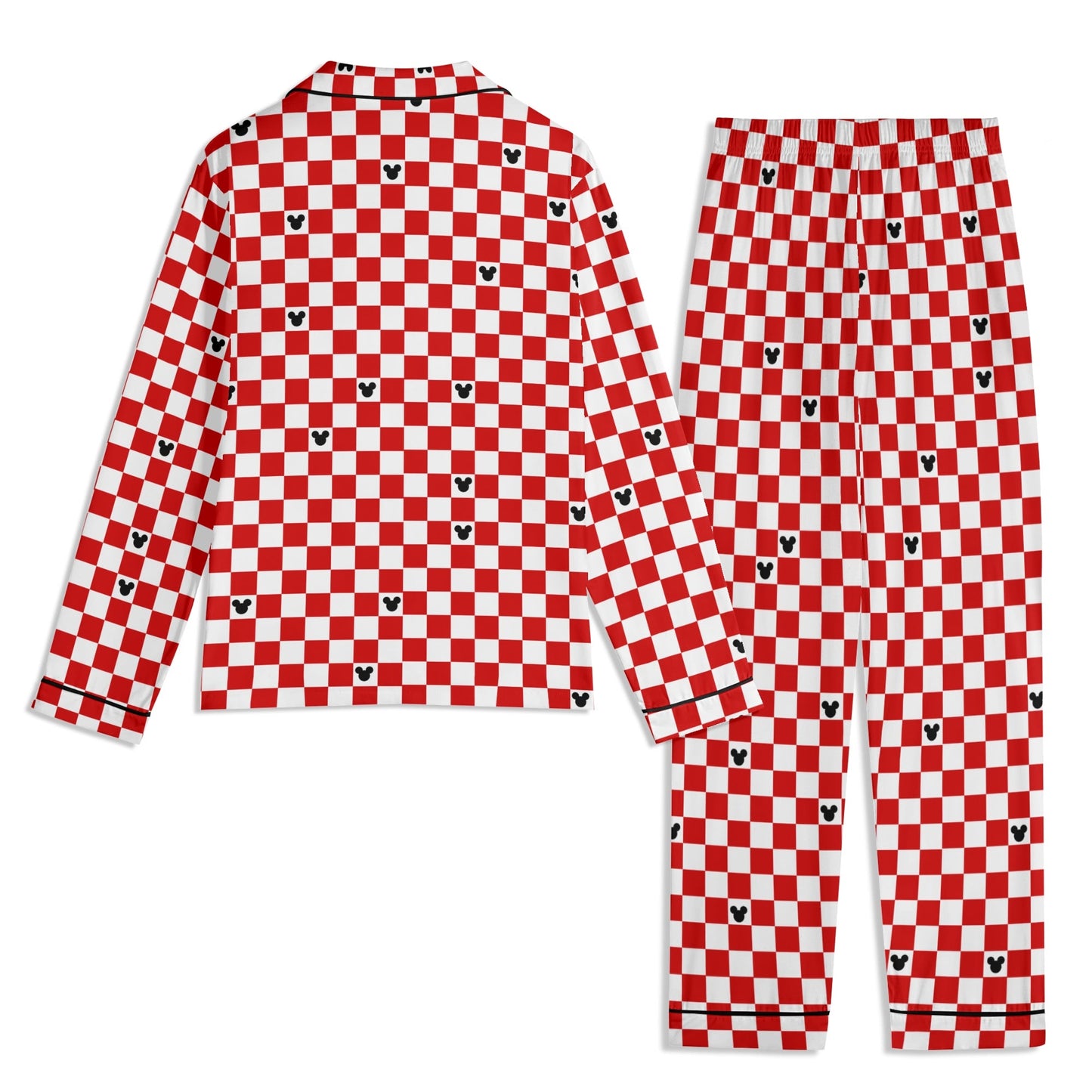 Adult Red & White Checkerboard Family Matching Christmas Pajamas