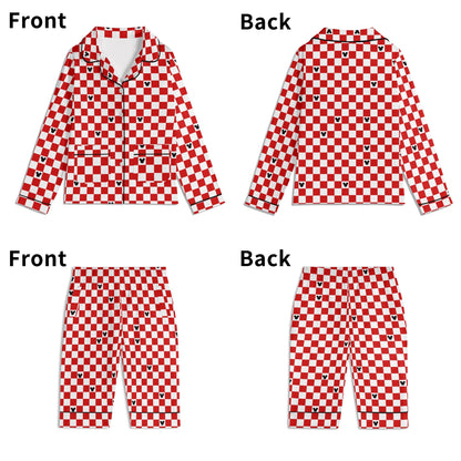 Baby Red & White Checkerboard Family Matching Christmas Pajamas