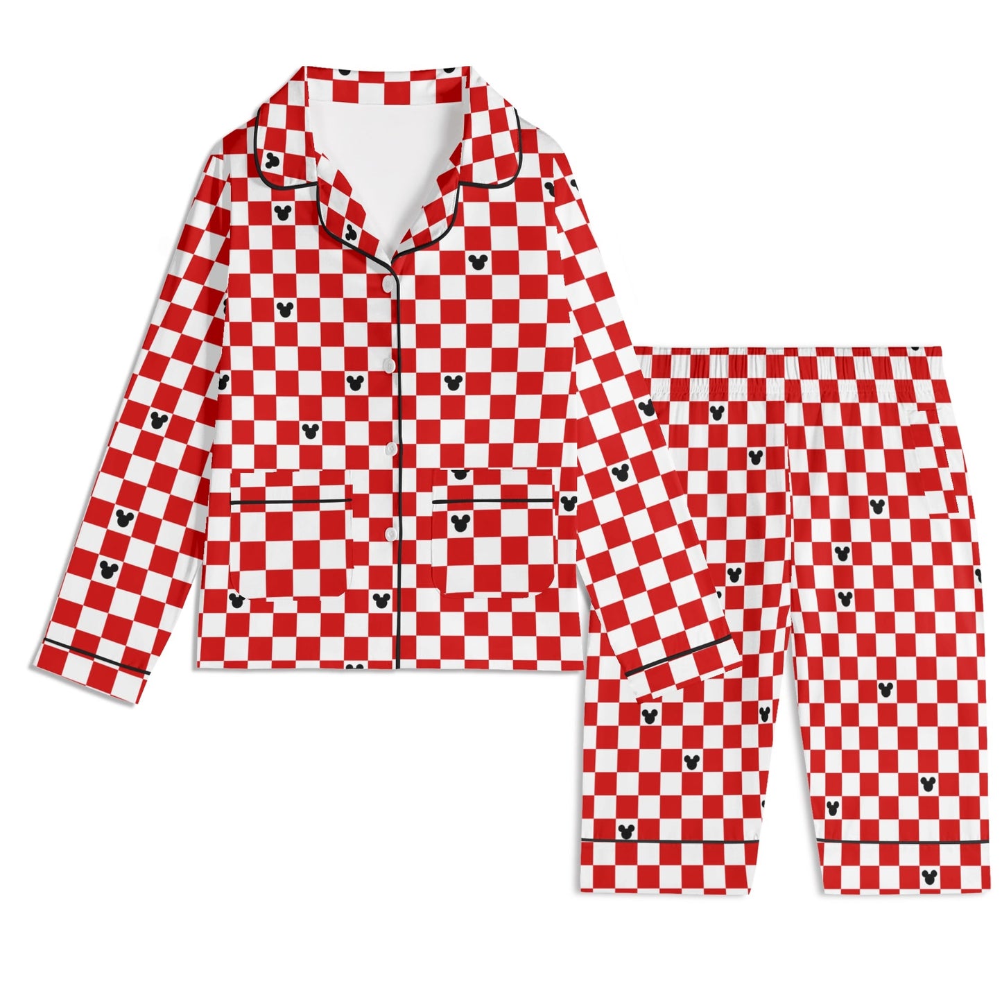 Baby Red & White Checkerboard Family Matching Christmas Pajamas