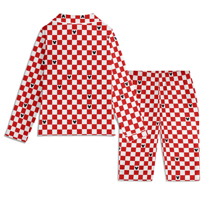 Baby Red & White Checkerboard Family Matching Christmas Pajamas