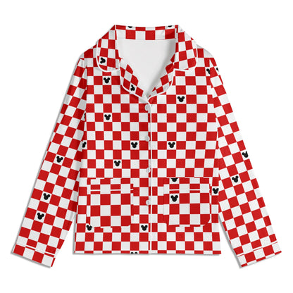 Baby Red & White Checkerboard Family Matching Christmas Pajamas