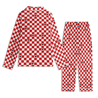 Children’s Red & White Checkerboard Family Matching Christmas Pajamas