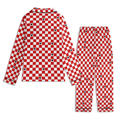 Children’s Red & White Checkerboard Family Matching Christmas Pajamas