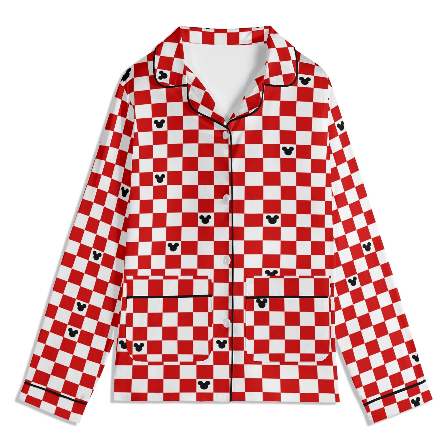 Children’s Red & White Checkerboard Family Matching Christmas Pajamas