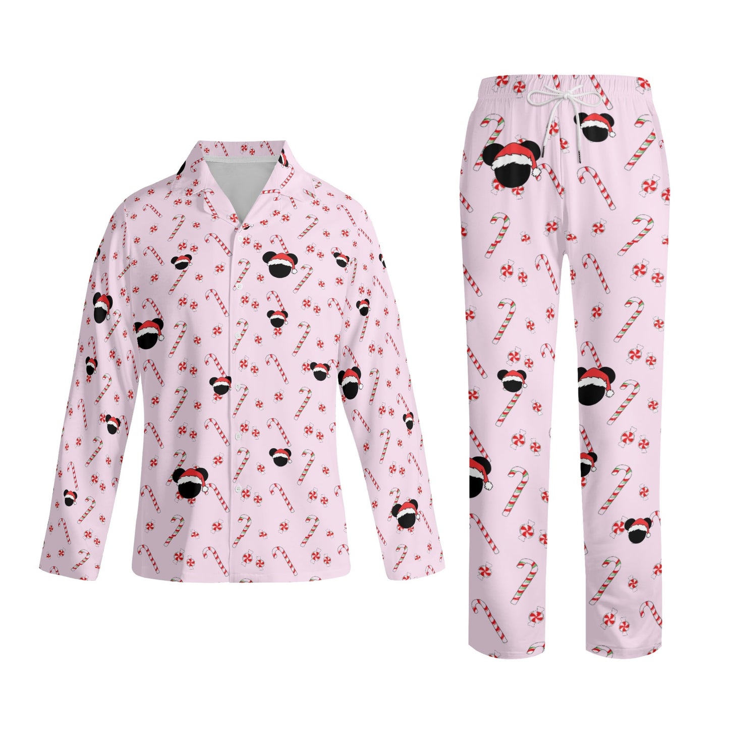 Mommy and Me Matching Christmas Pajamas – Bubble Gum Pink Holiday Mickey Collection