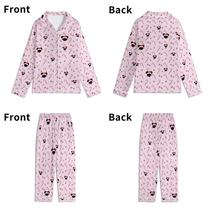 Mommy and Me (Children) Matching Christmas Pajamas – Bubble Gum Pink Holiday Mickey Collection