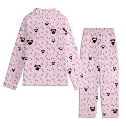 Mommy and Me (Children) Matching Christmas Pajamas – Bubble Gum Pink Holiday Mickey Collection