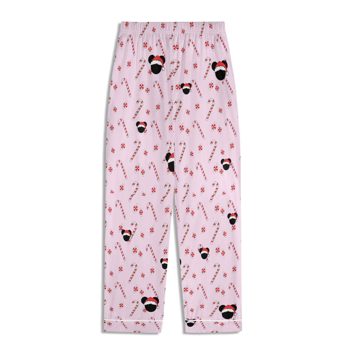 Mommy and Me (Children) Matching Christmas Pajamas – Bubble Gum Pink Holiday Mickey Collection