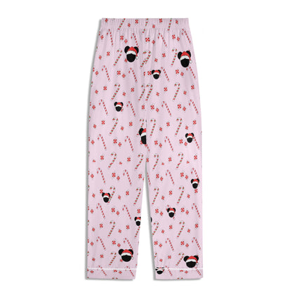 Mommy and Me (Children) Matching Christmas Pajamas – Bubble Gum Pink Holiday Mickey Collection