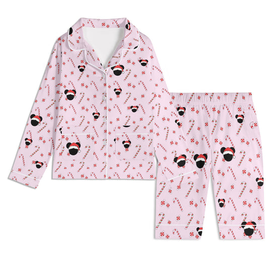 Mommy and Me (Baby) Matching Christmas Pajamas – Bubble Gum Pink Holiday Mickey Collection