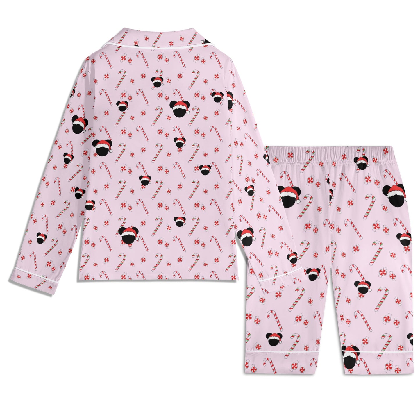 Mommy and Me (Baby) Matching Christmas Pajamas – Bubble Gum Pink Holiday Mickey Collection