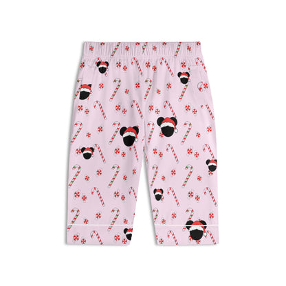 Mommy and Me (Baby) Matching Christmas Pajamas – Bubble Gum Pink Holiday Mickey Collection