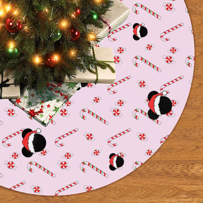 Enchanting Pink Mickey Christmas Tree Skirt – Add a Touch of Magic to Your Holiday Decor