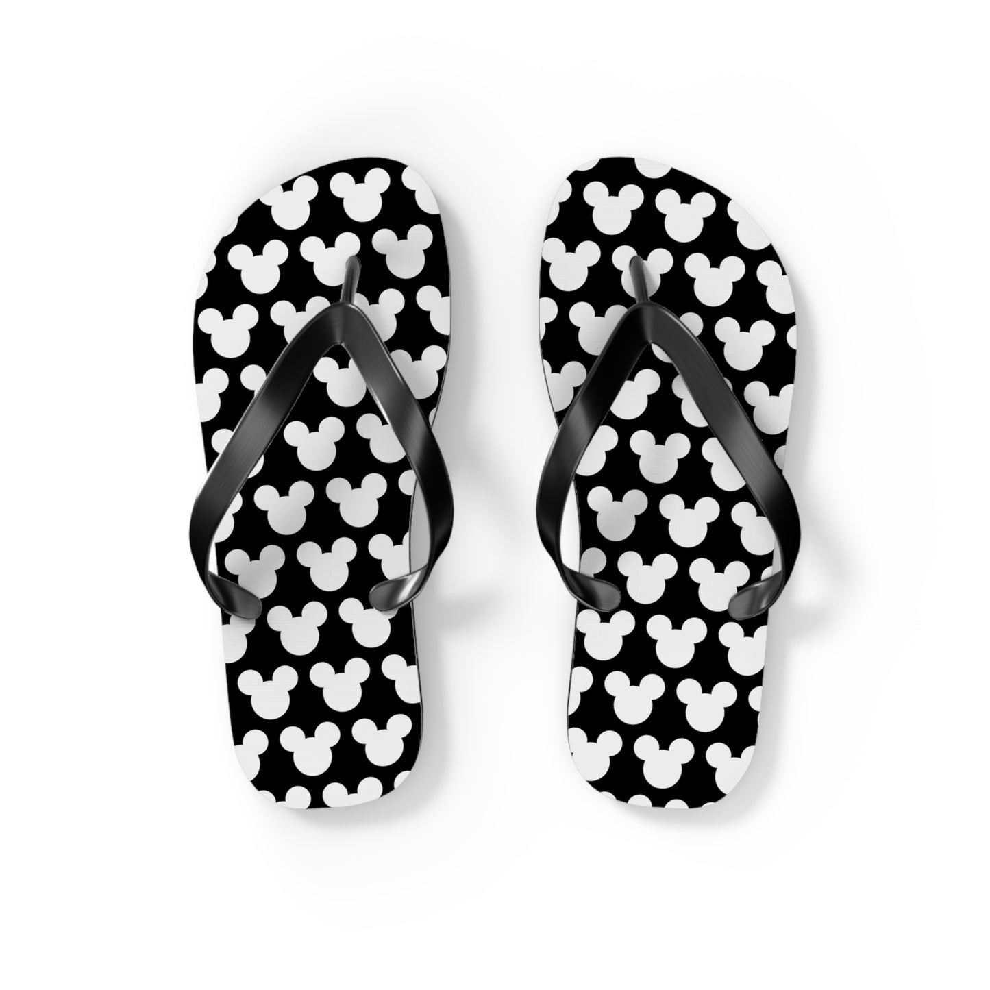 Mickey Mouse Pattern Flip Flops