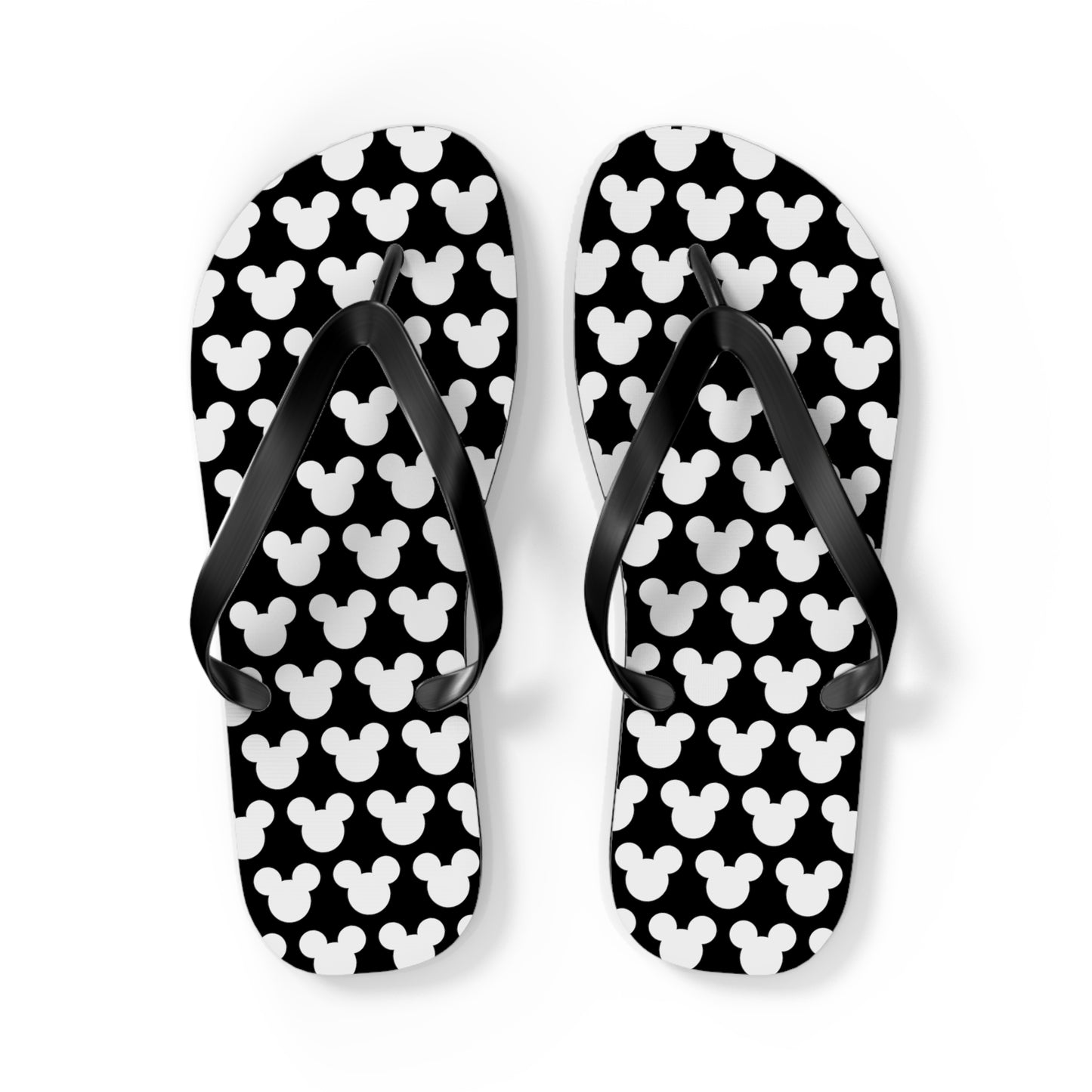 Mickey Mouse Pattern Flip Flops