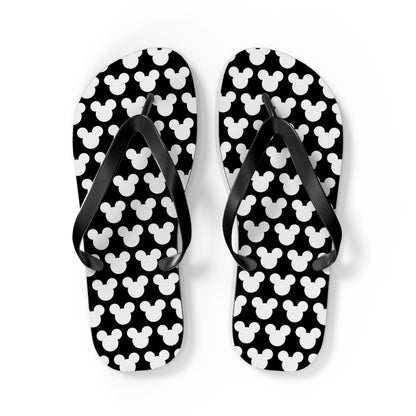 Mickey Mouse Pattern Flip Flops