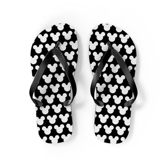 Mickey Mouse Pattern Flip Flops