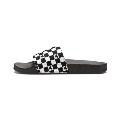 Mickey Mouse Checkerboard Slide Sandals