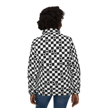 Disney Checkerboard Women's Puffer Jacket