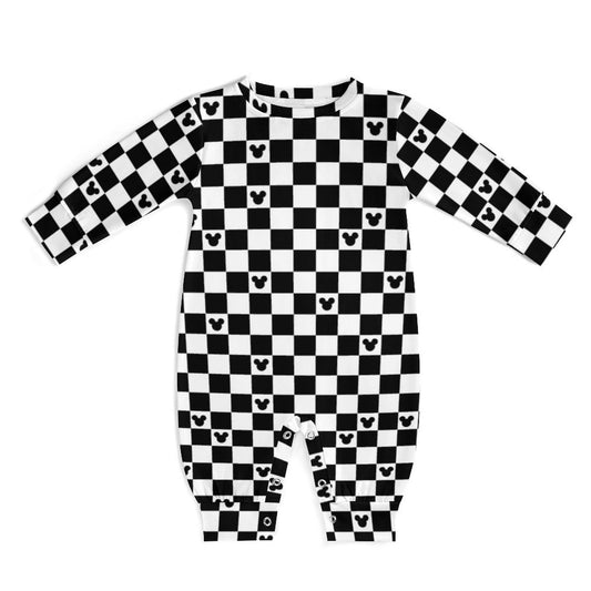 Mickey Checkerboard Baby Romper