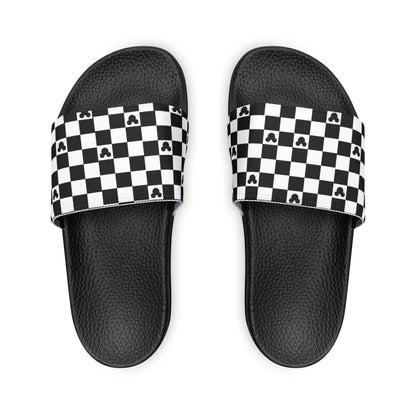 Mickey Mouse Checkerboard Slide Sandals