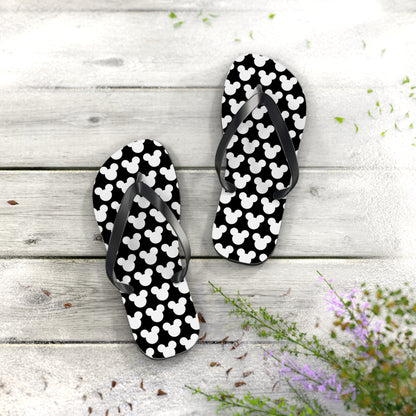 Mickey Mouse Pattern Flip Flops