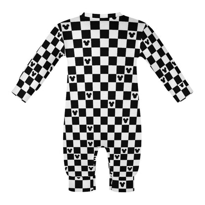 Mickey Checkerboard Baby Romper