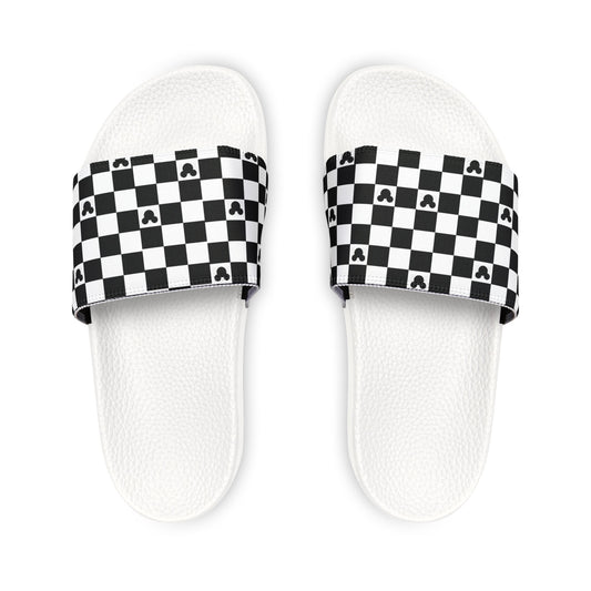 Mickey Mouse Checkerboard Slide Sandals