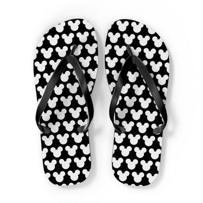 Mickey Mouse Pattern Flip Flops