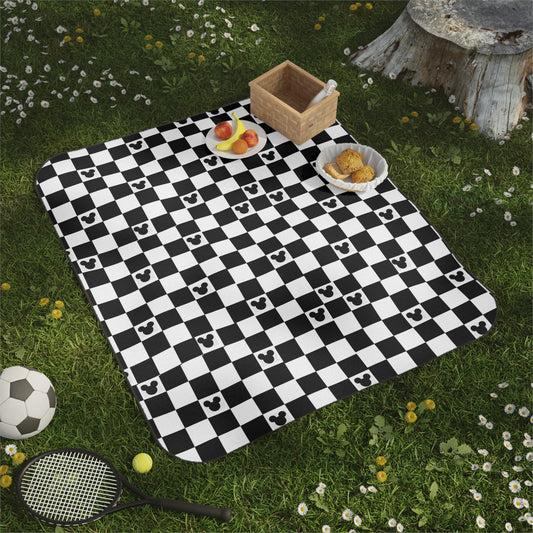 Mickey Mouse Checkerboard Picnic Blanket