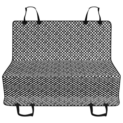 Disney Car Pet Seat Cover with Mickey Checkerboard Design