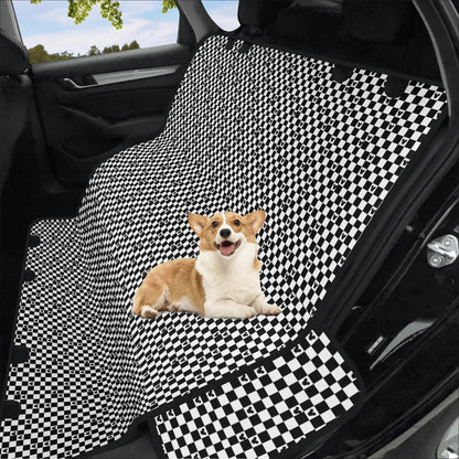 Disney Car Pet Seat Cover with Mickey Checkerboard Design