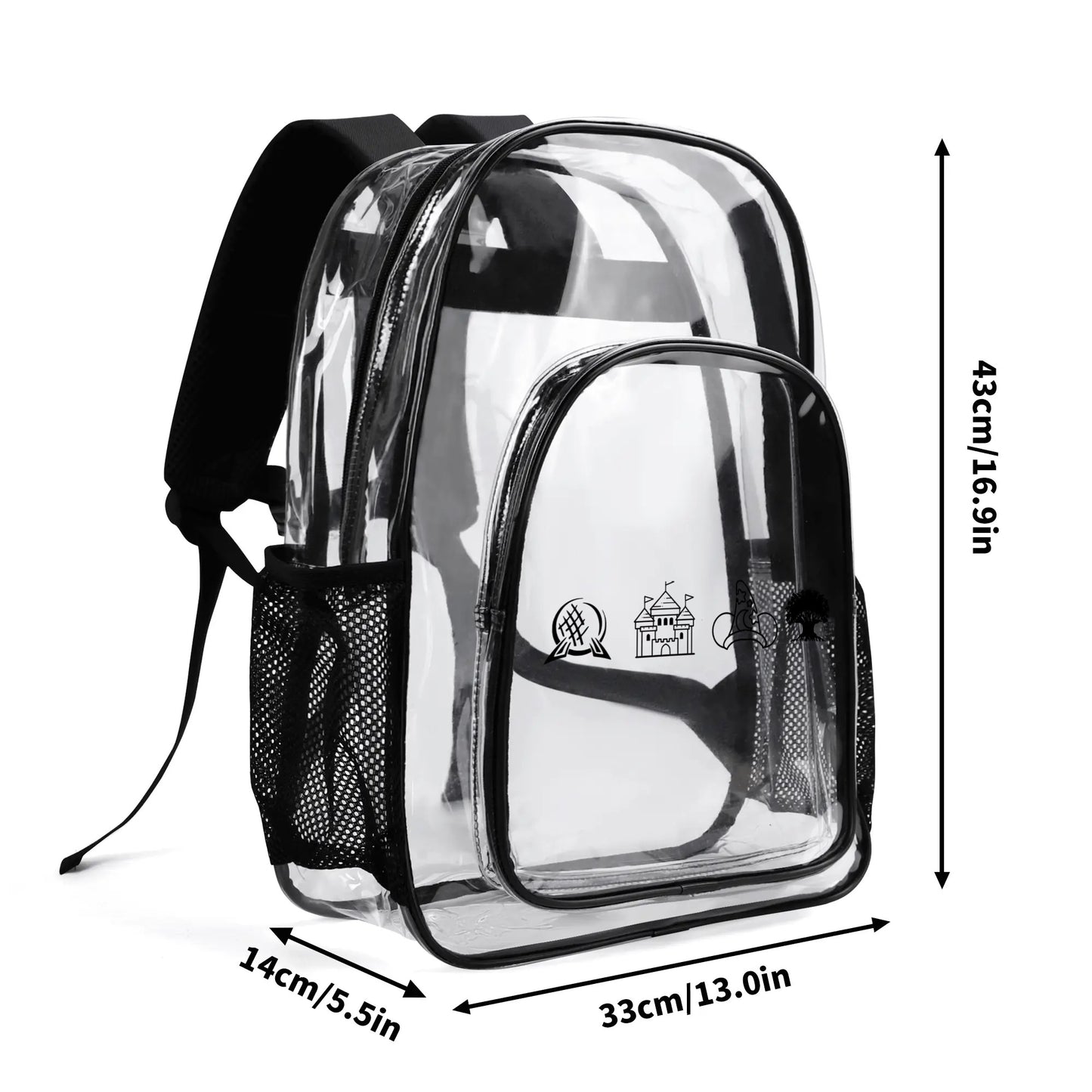 Disney Park Inspired Transparent Clear Backpack