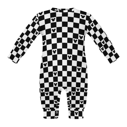 Mickey Checkerboard Baby Romper