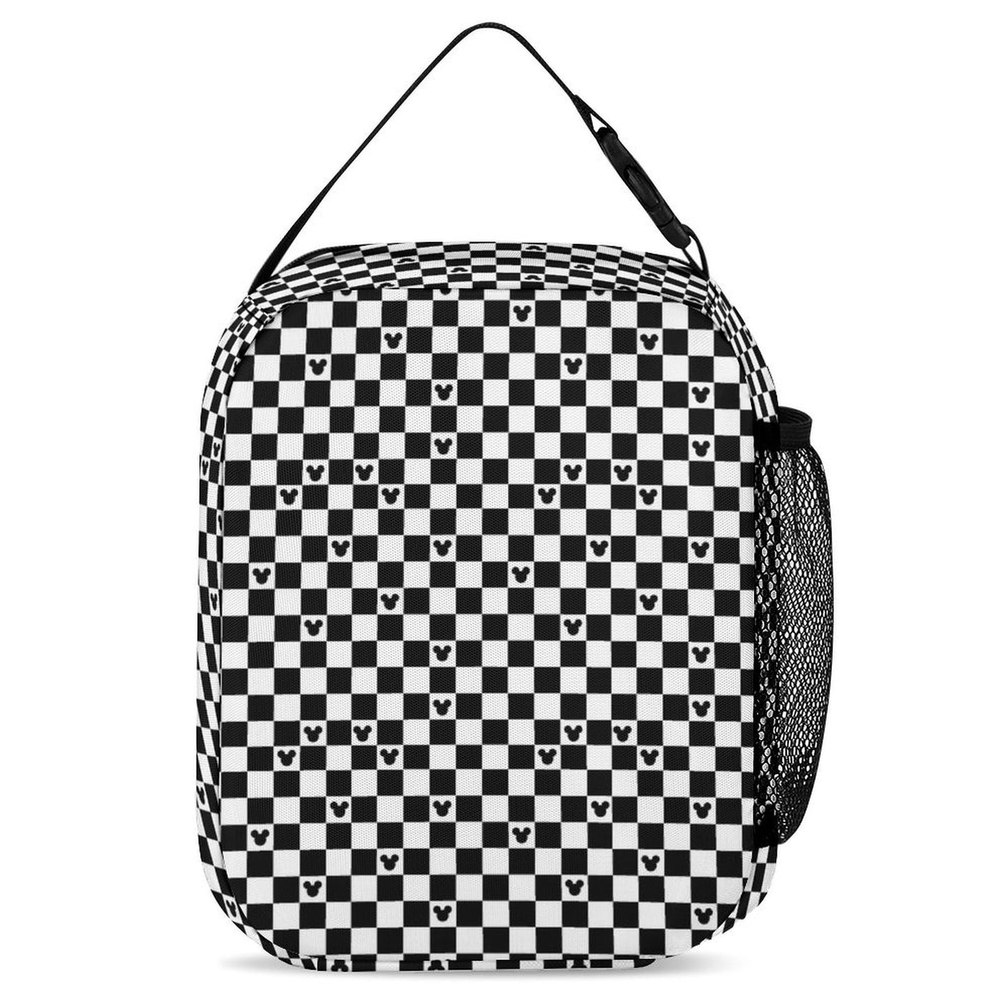 3-in-1 Mickey Mouse Checkerboard Backpack Set – Includes Backpack, Lunch Bag, and Pencil Case