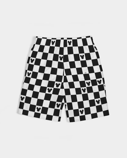 Checkerboard Mickey Mouse Boys Swim Trunks – Stylish Disney Swimwear for Kids